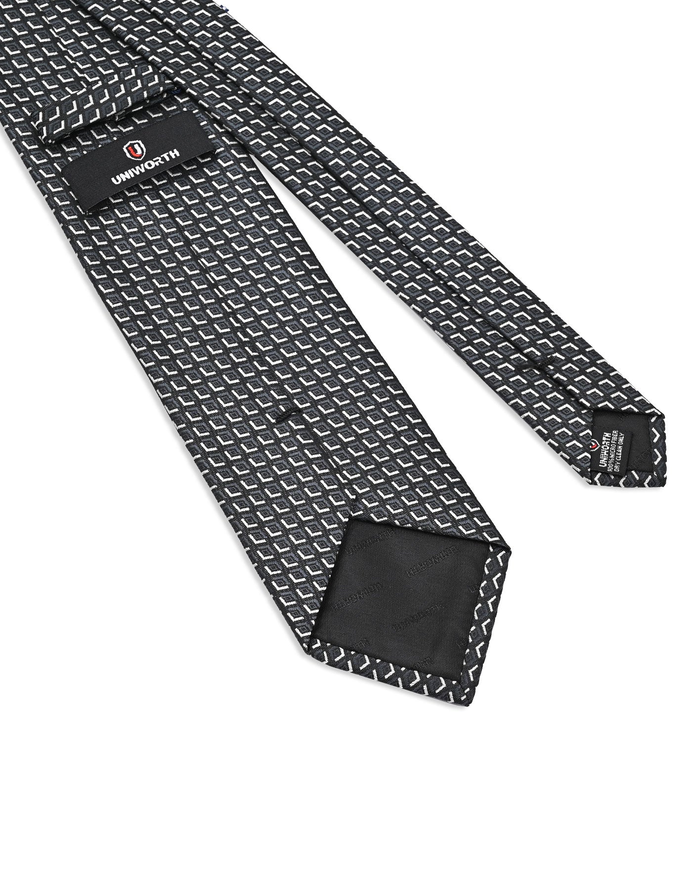 Charcoal Geometric Tie