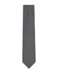 Charcoal Geometric Tie