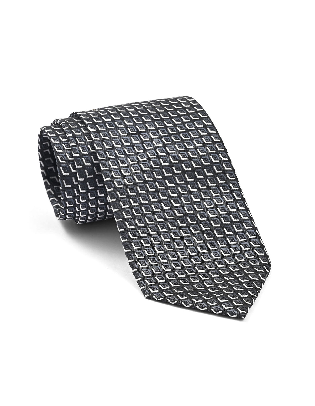Charcoal Geometric Tie