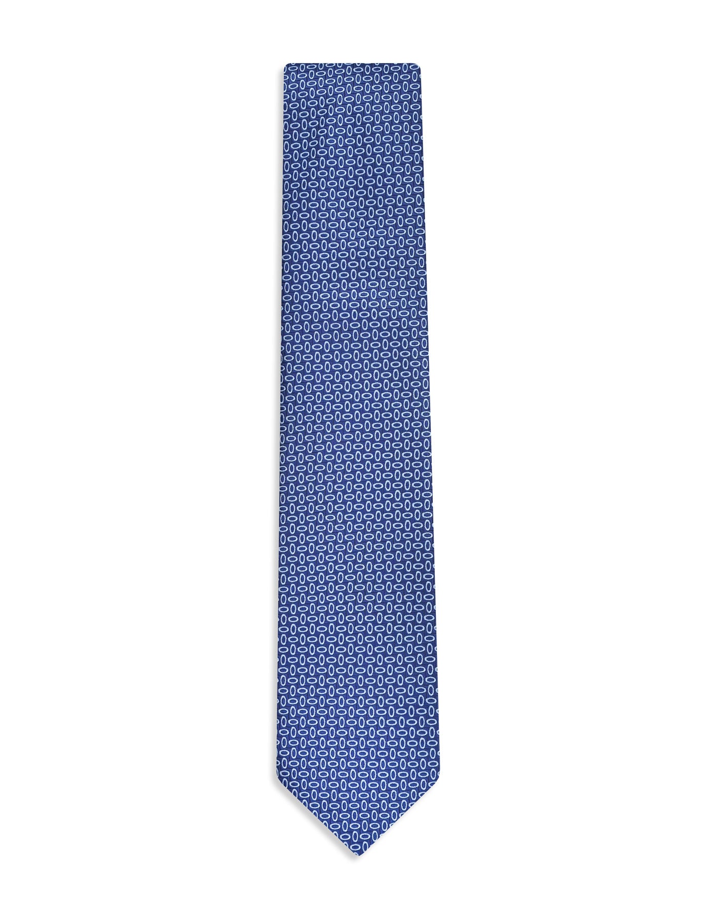 Blue Geometric Tie