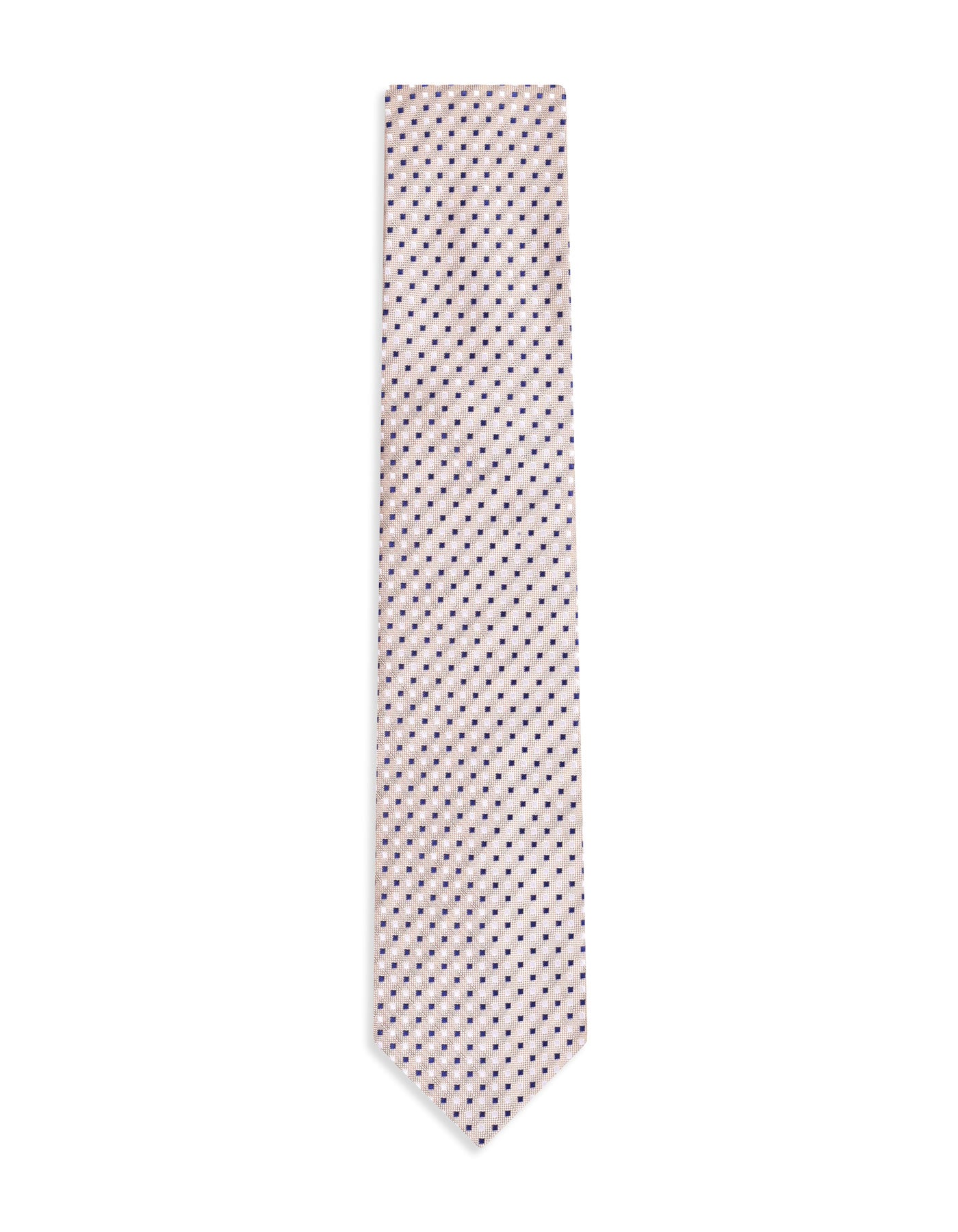 L Brown Geometric Tie