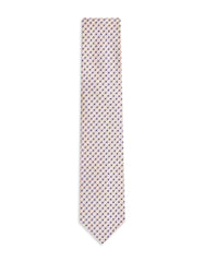 L Brown Geometric Tie