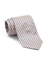 L Brown Geometric Tie