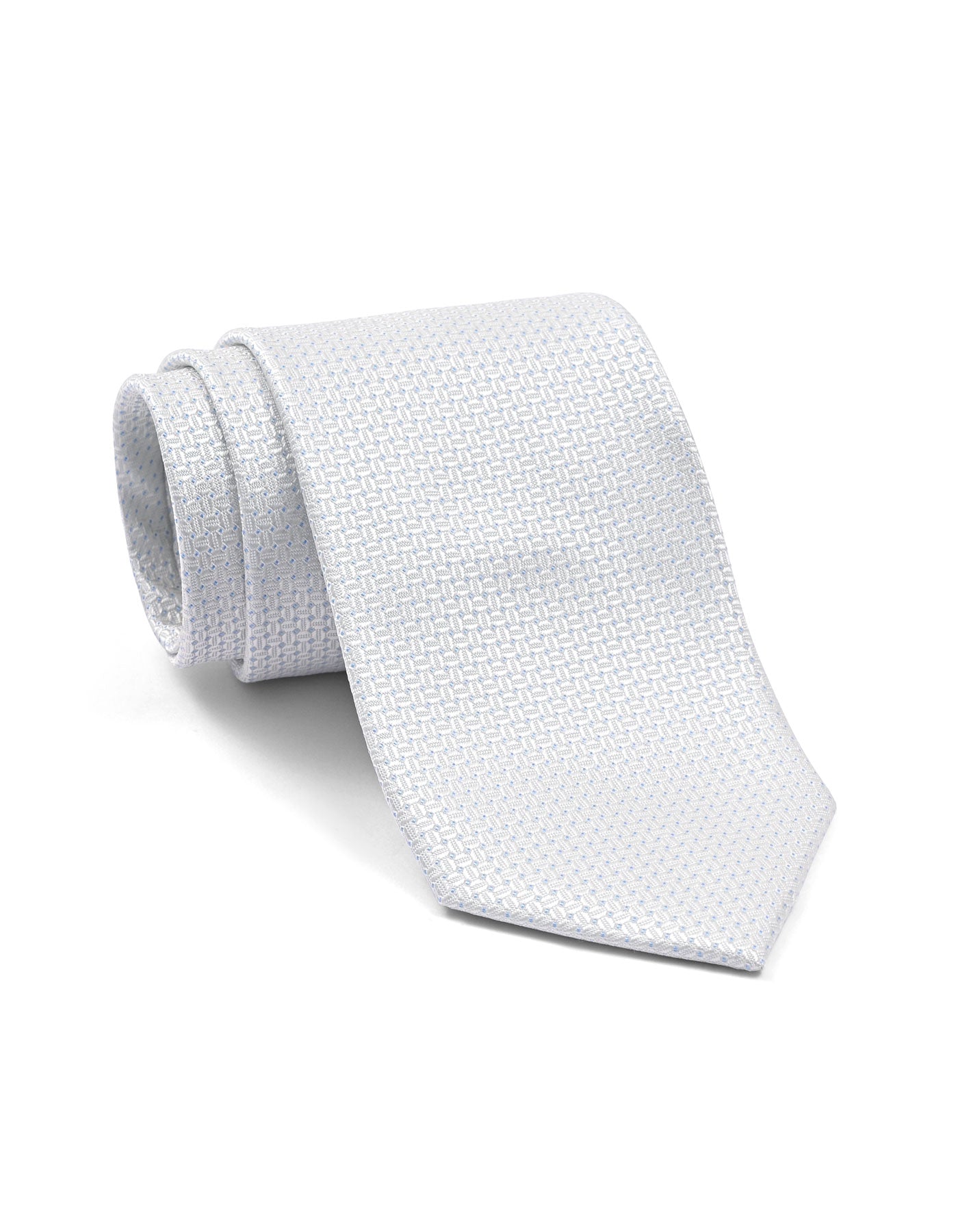 Off White Geometric Tie
