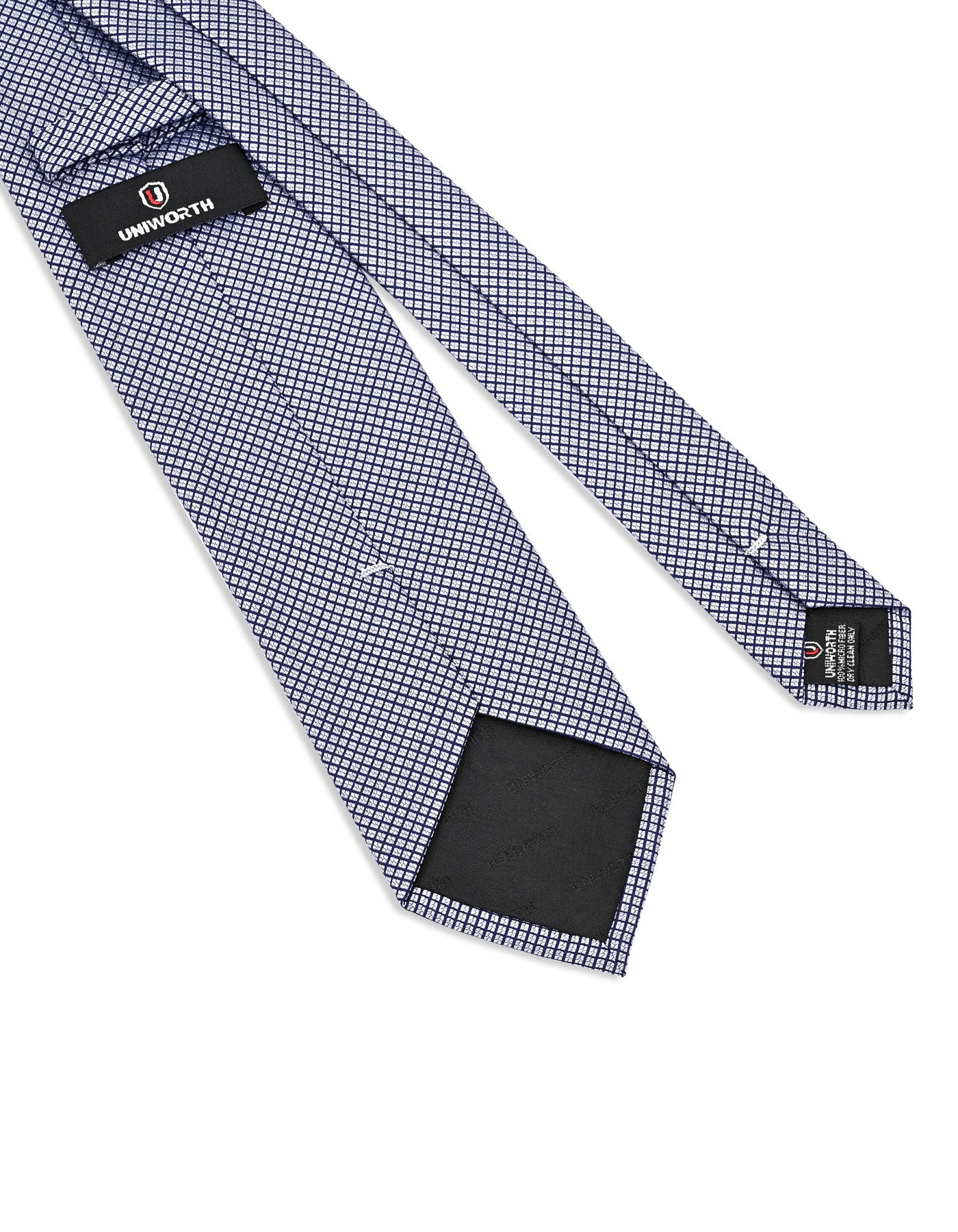 Silver Geometric Tie