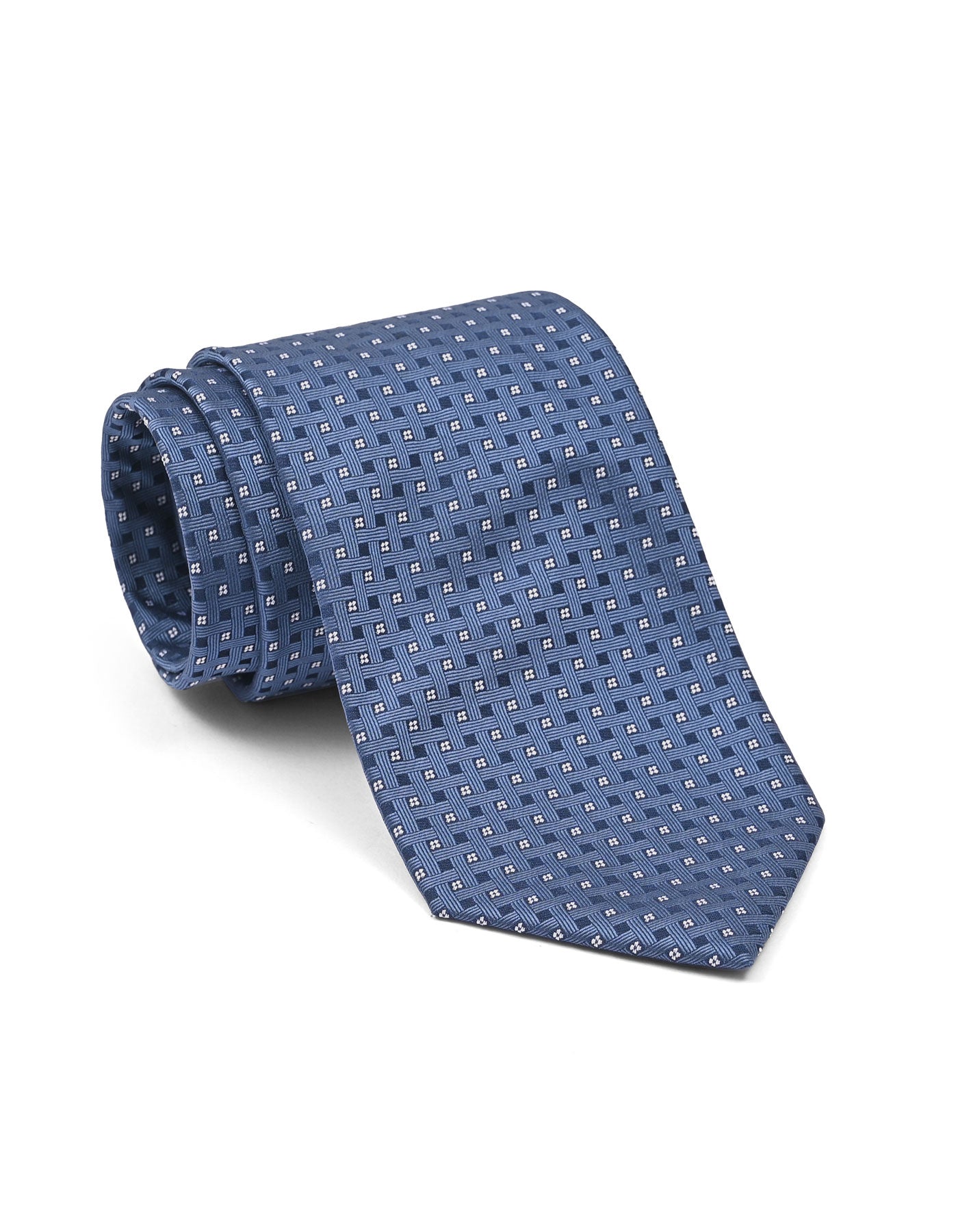 Navy Geometric Tie