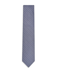Silver Geometric Tie