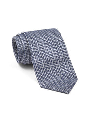 Silver Geometric Tie