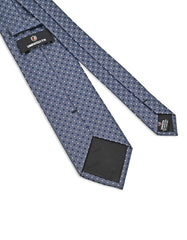 D Grey Geometric Tie