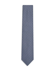 D Grey Geometric Tie