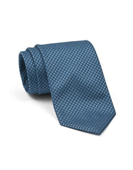 D Blue Geometric Tie