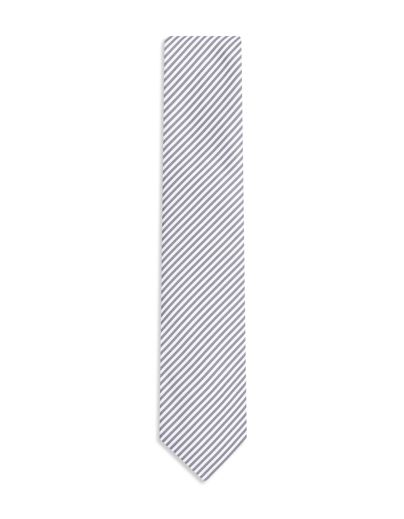 Grey Stripe Tie