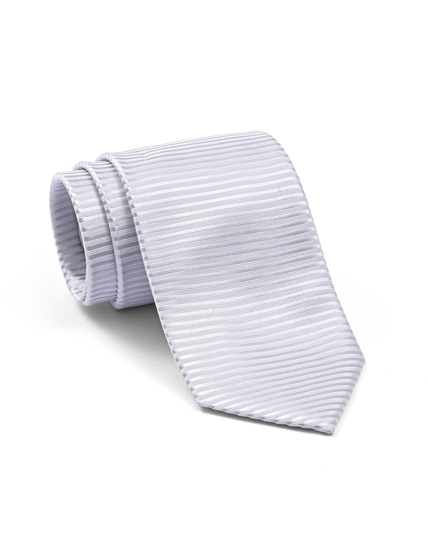 Silver Grey Stripe Tie