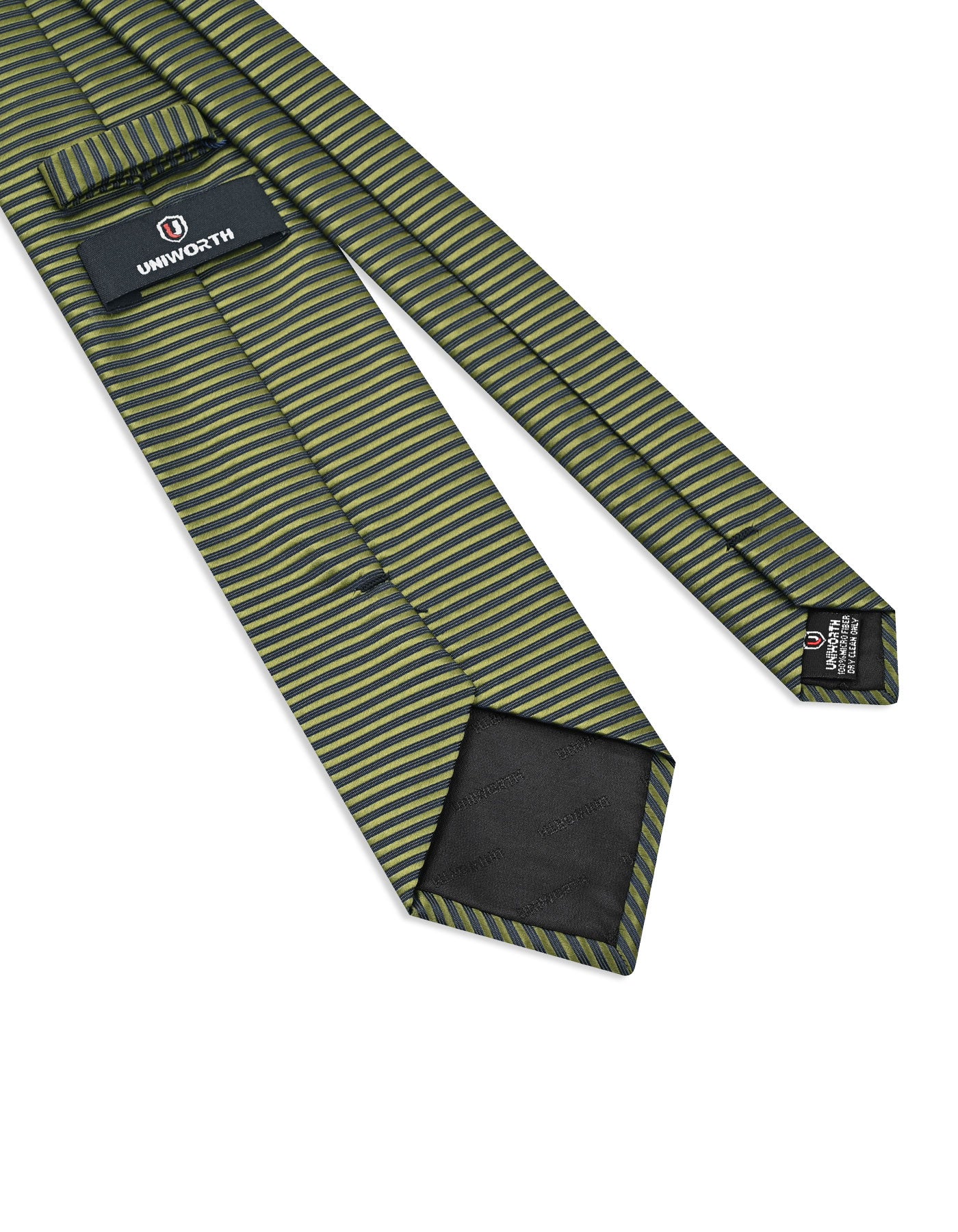 Olive Green Stripe Tie