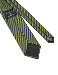 Olive Green Stripe Tie