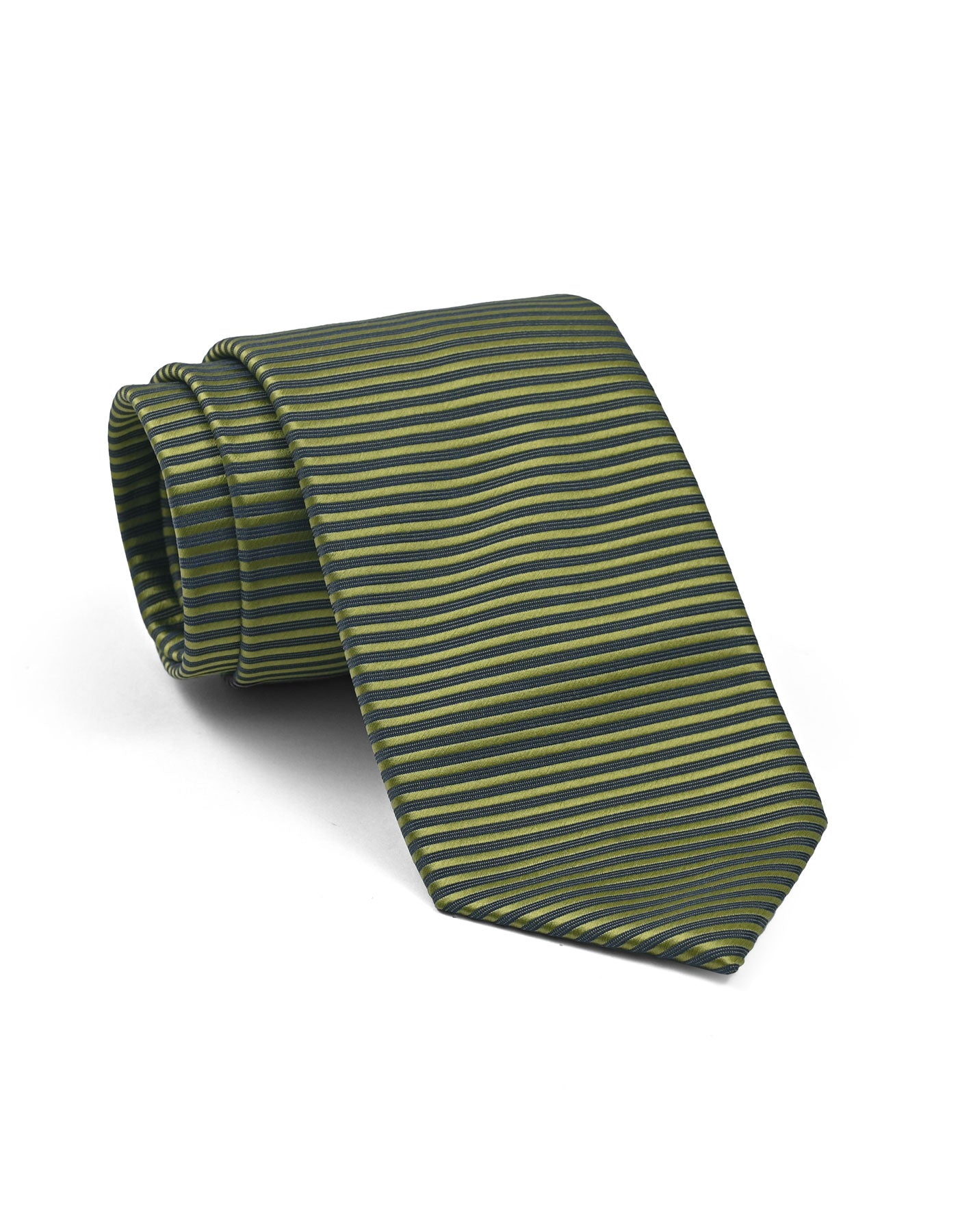 Olive Green Stripe Tie