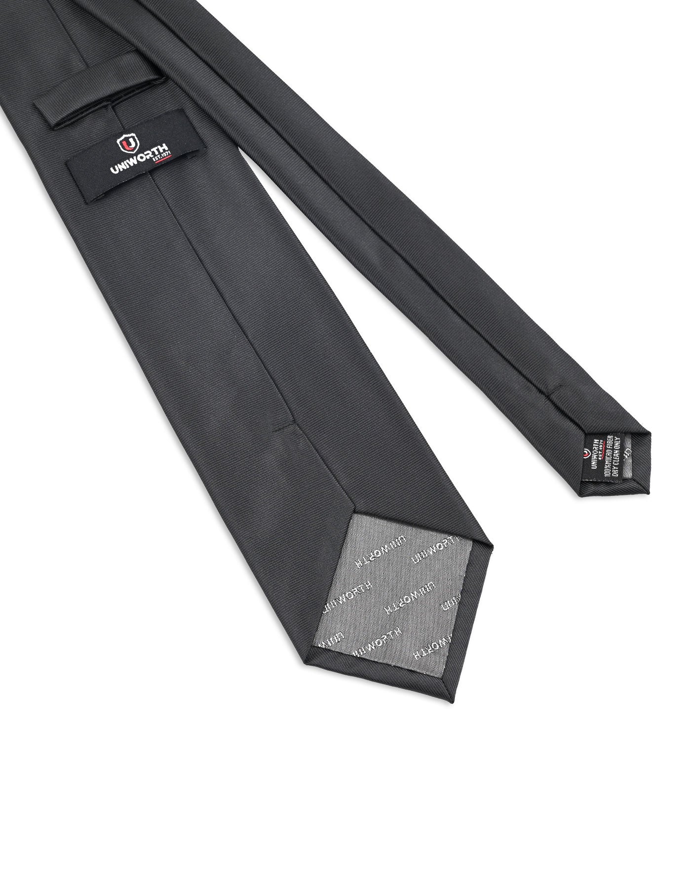 Black Self Plain Tie