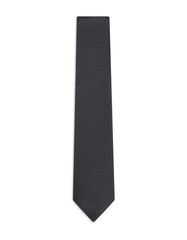 Black Self Plain Tie