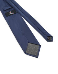 D Blue Self Plain Tie