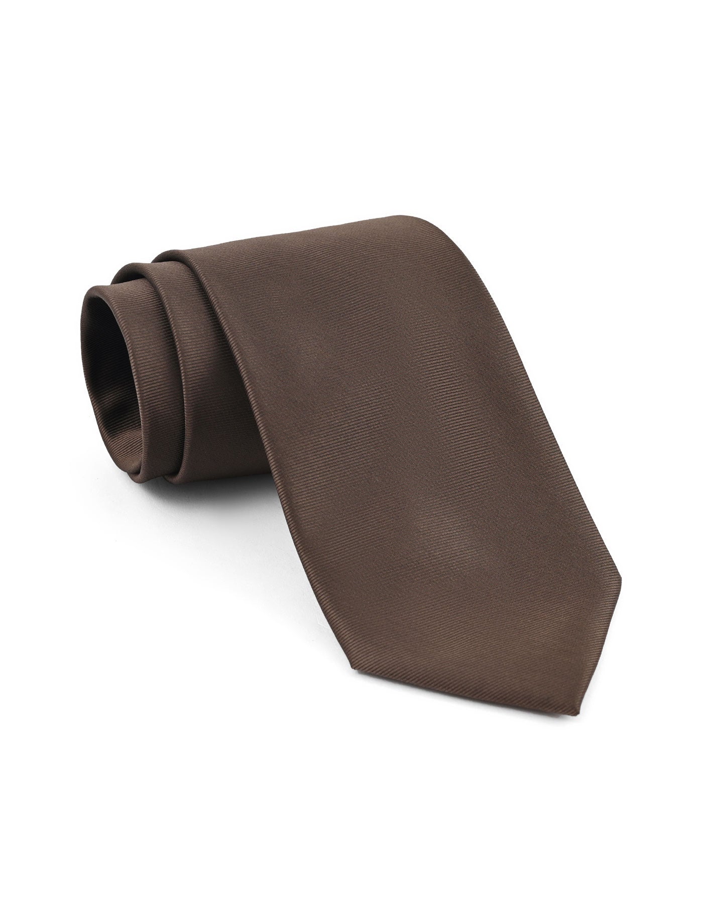 Coffee Self Plain Tie