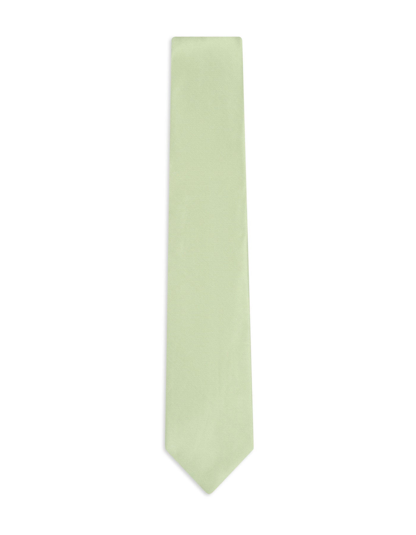 Pistachio Green Self Plain Tie