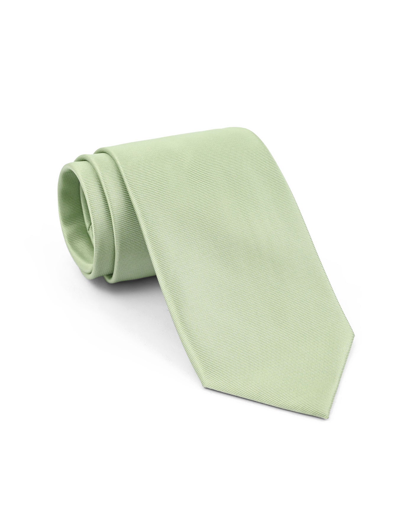 Pistachio Green Self Plain Tie
