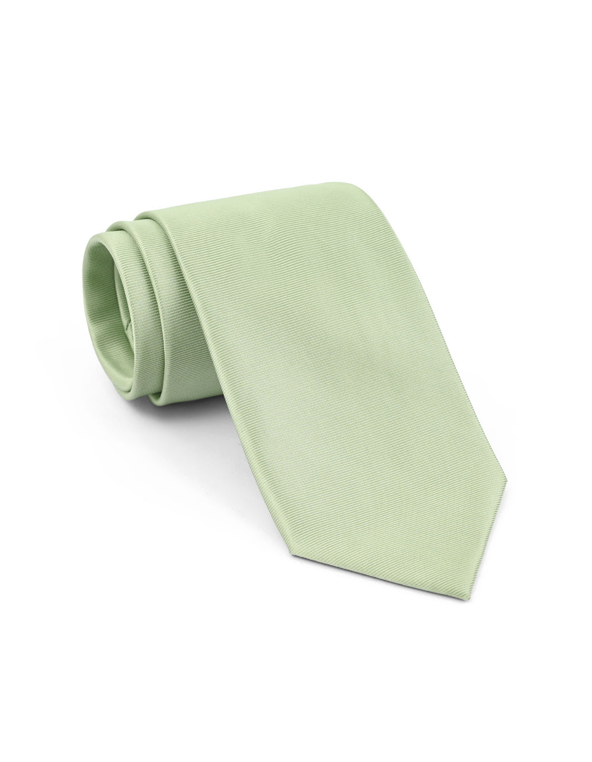 Pistachio Green Self Plain Tie