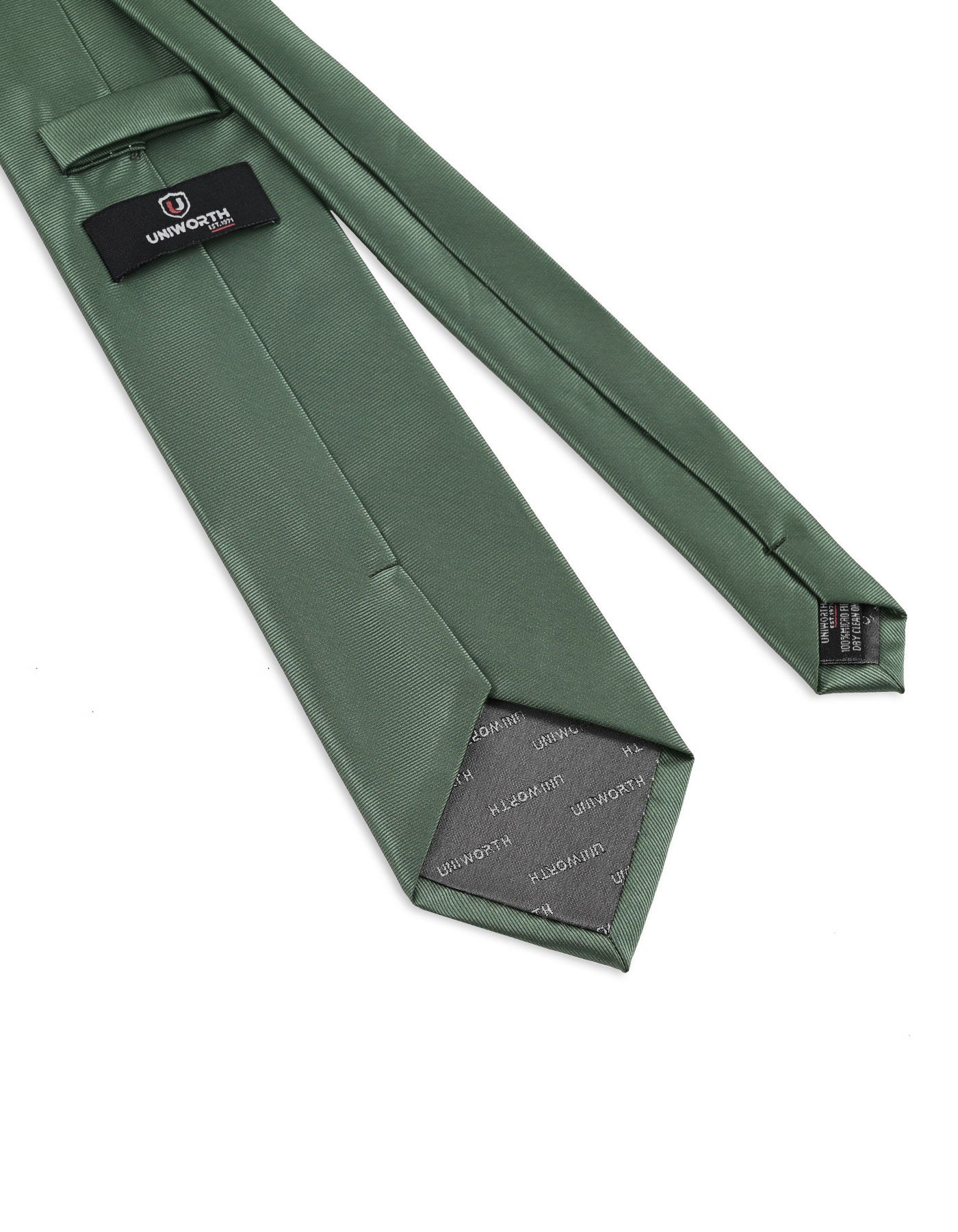 Green Self Plain Tie