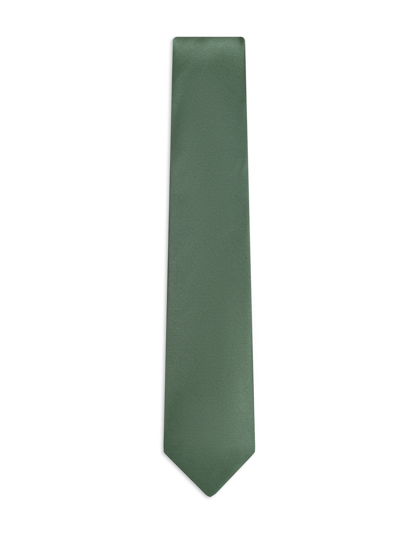Green Self Plain Tie