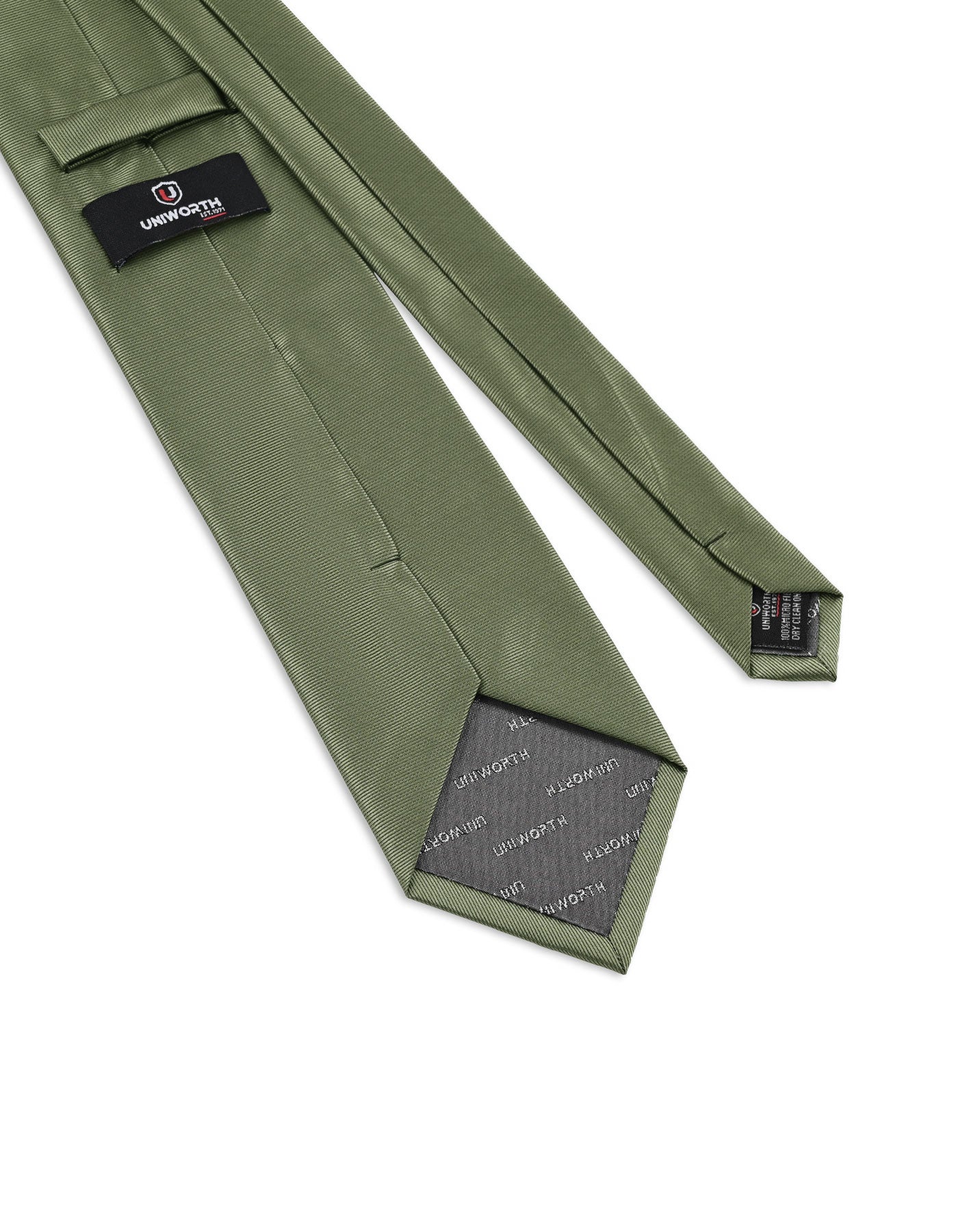 Olive Self Plain Tie