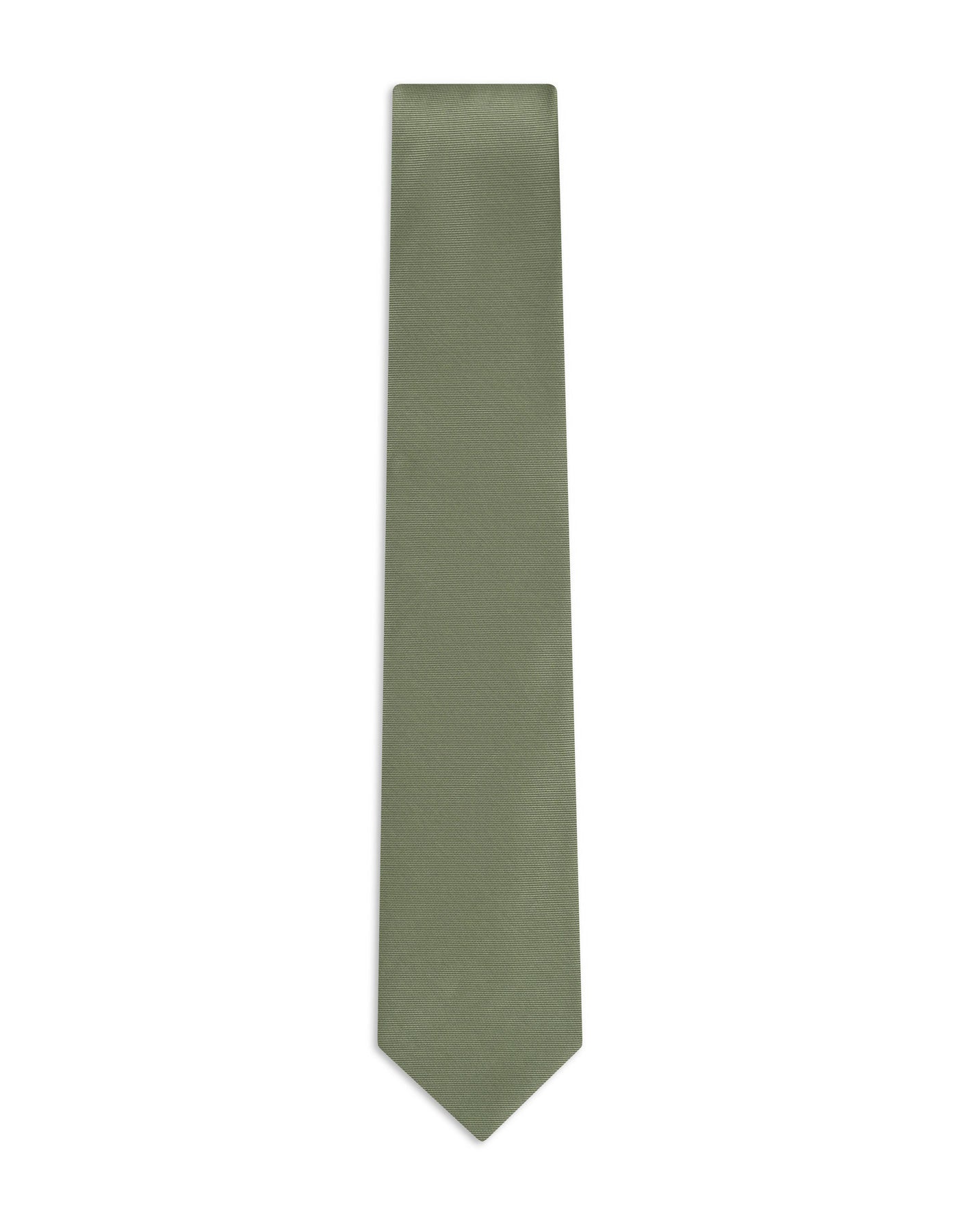 Olive Self Plain Tie