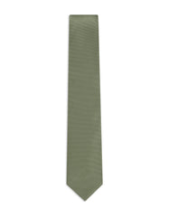 Olive Self Plain Tie