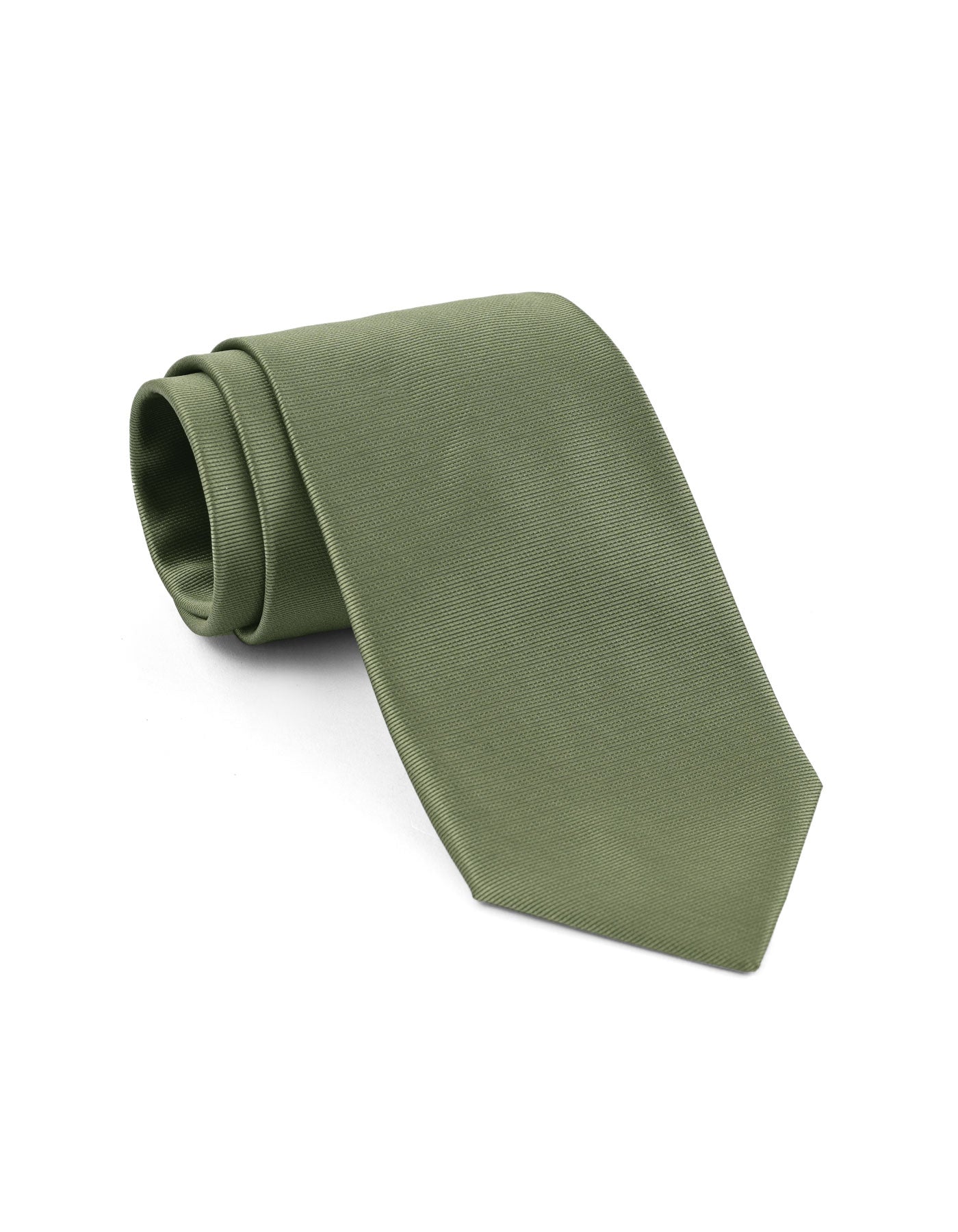 Olive Self Plain Tie
