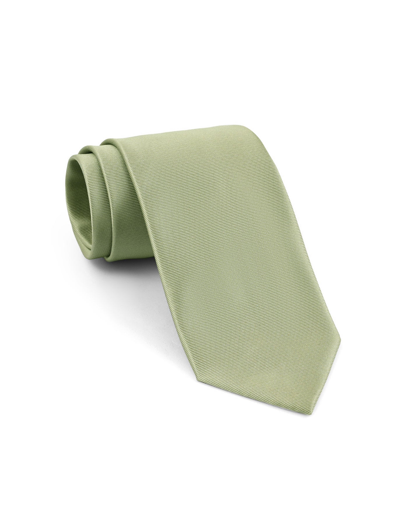 P Green Self Plain Tie