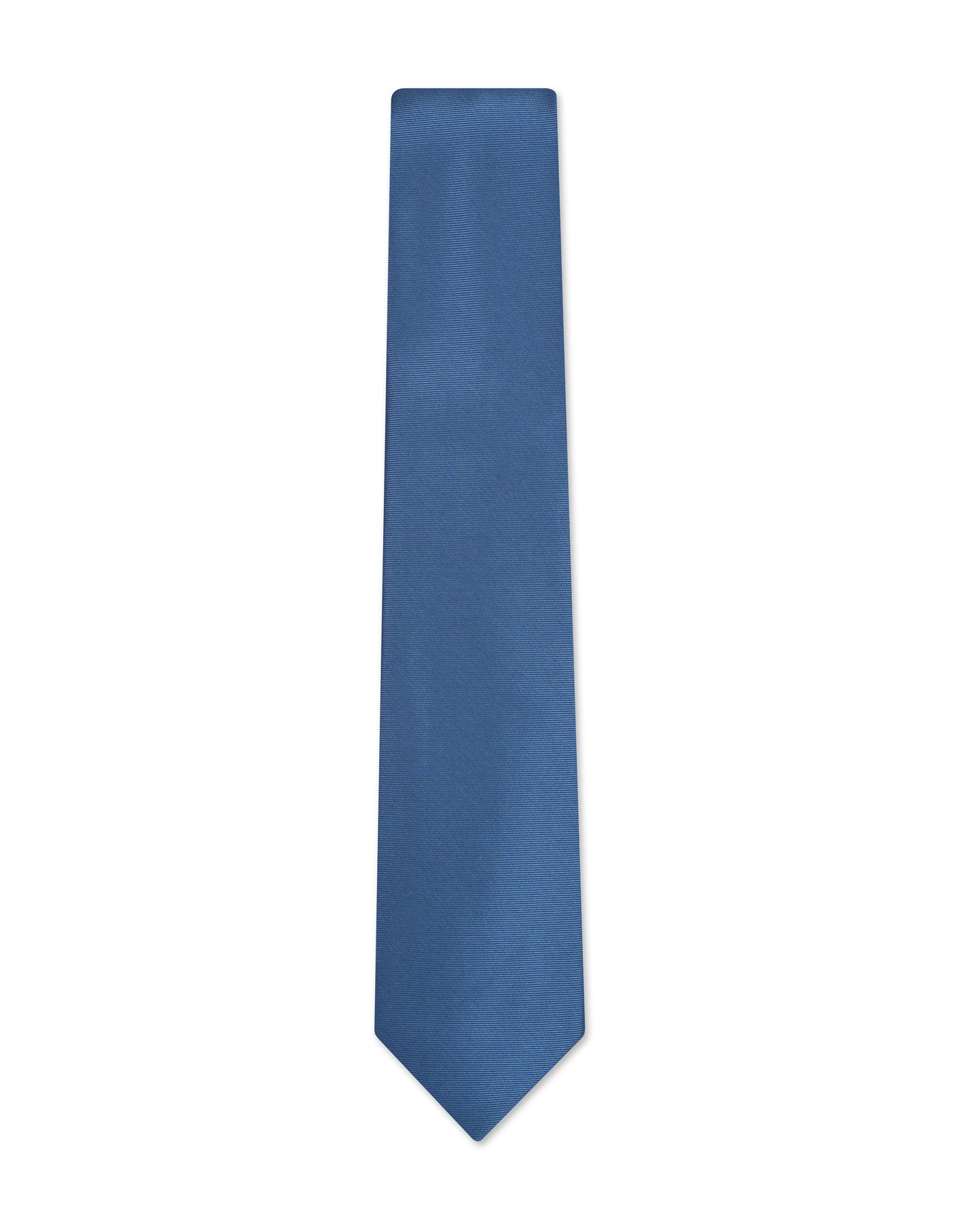 Teal Blue Self Plain Tie