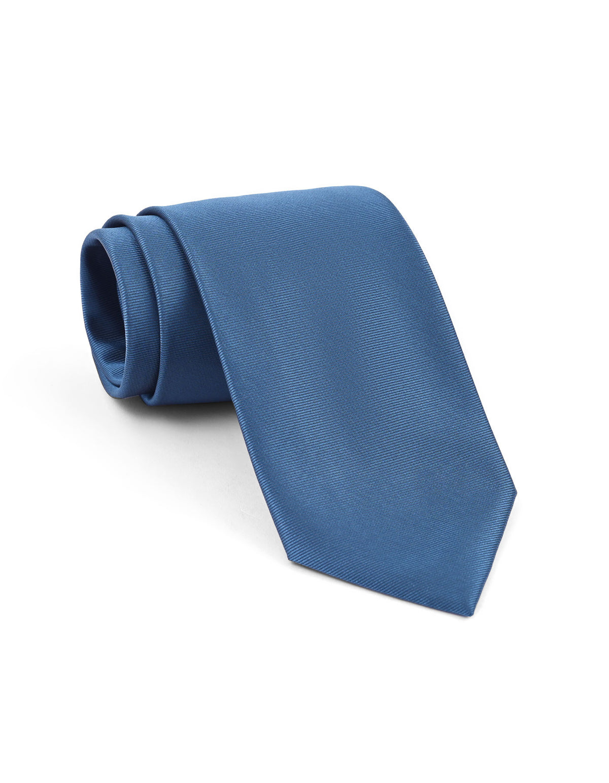 Teal Blue Self Plain Tie