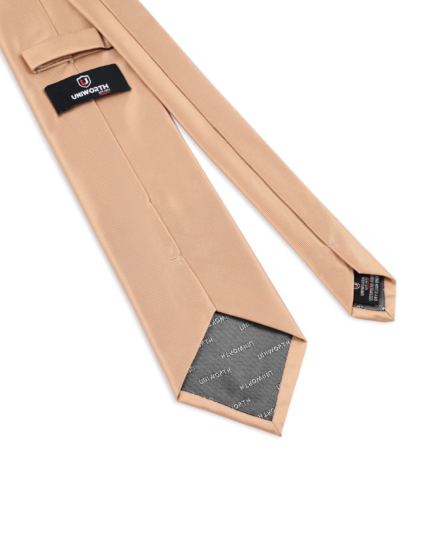 Beige Self Plain Tie