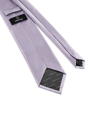 Silver Self Plain Tie
