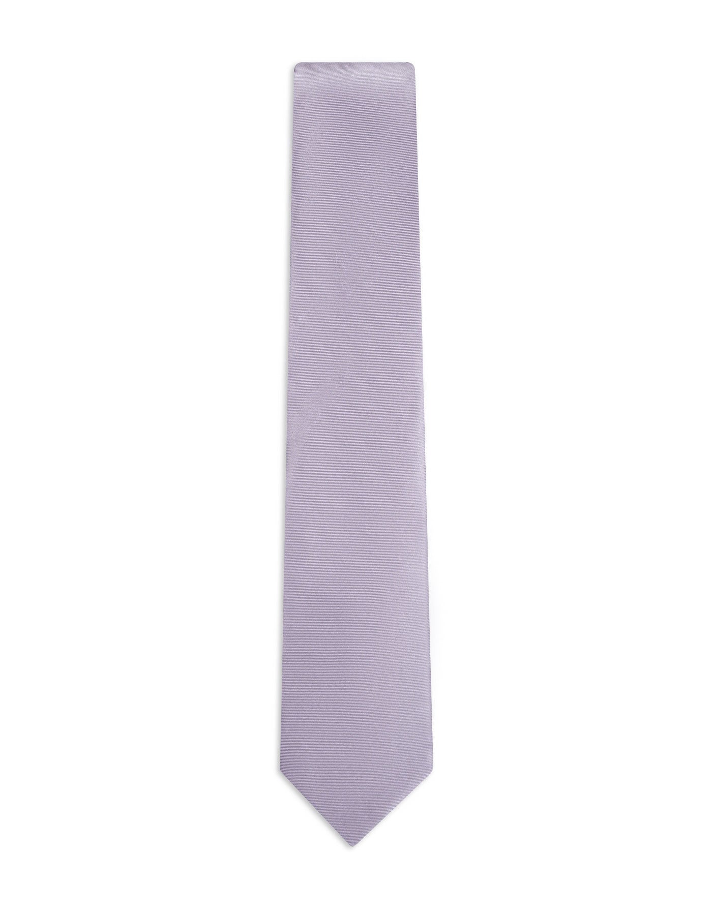 Silver Self Plain Tie