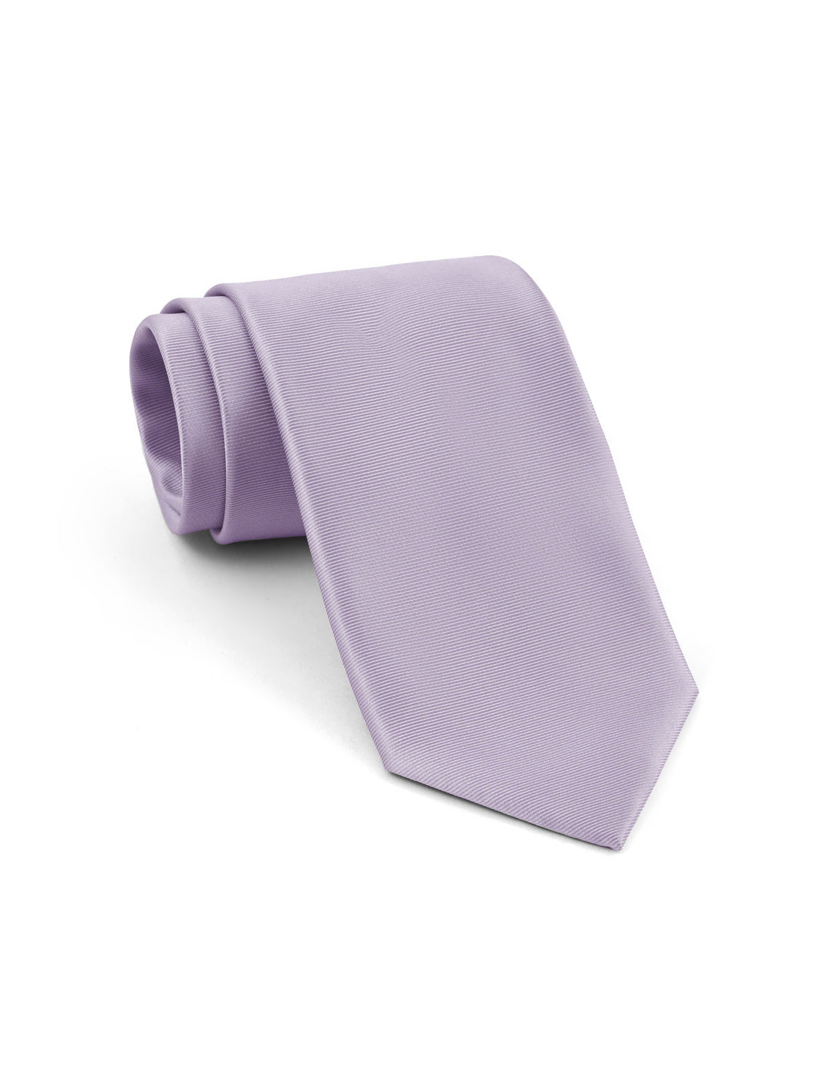 Silver Self Plain Tie