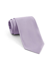 Silver Self Plain Tie