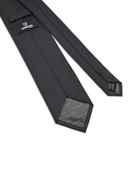 Black Self Plain Tie