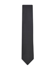Black Self Plain Tie