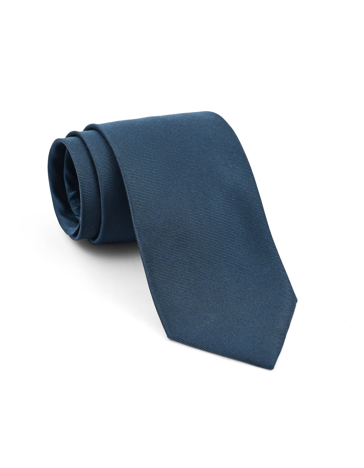 Navy Self Plain Tie