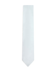 Silver Self Plain Tie