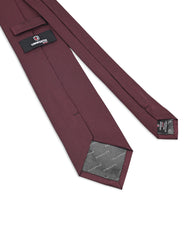 Maroon Self Plain Tie