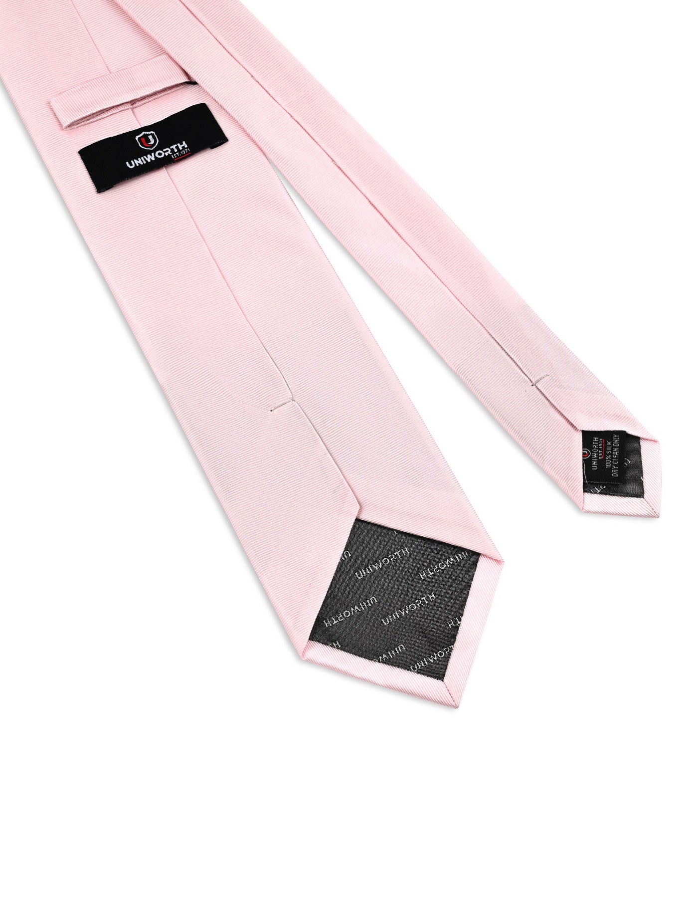 T Pink Self Plain Tie