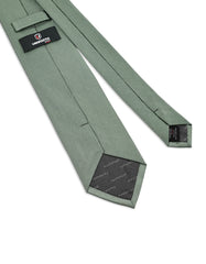 Green Self Plain Tie