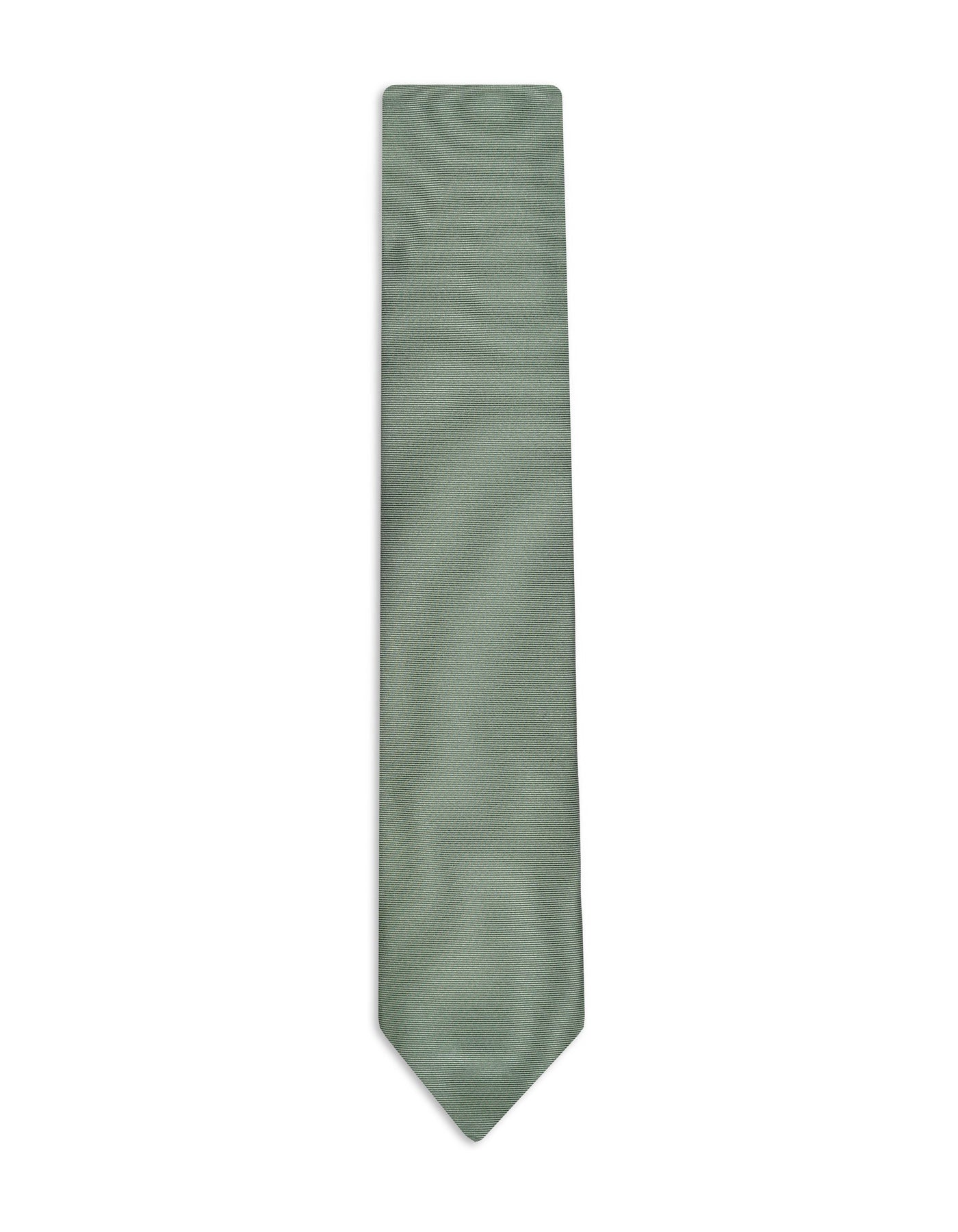 Green Self Plain Tie