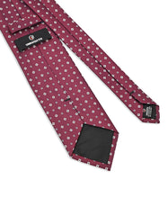 Maroon Geometric Tie